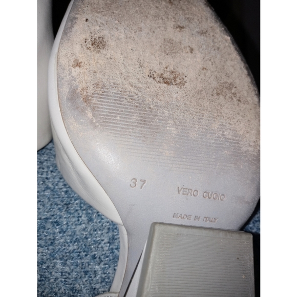 Vic Matie Light Gray Buckle Sandals - Picture 6 of 7